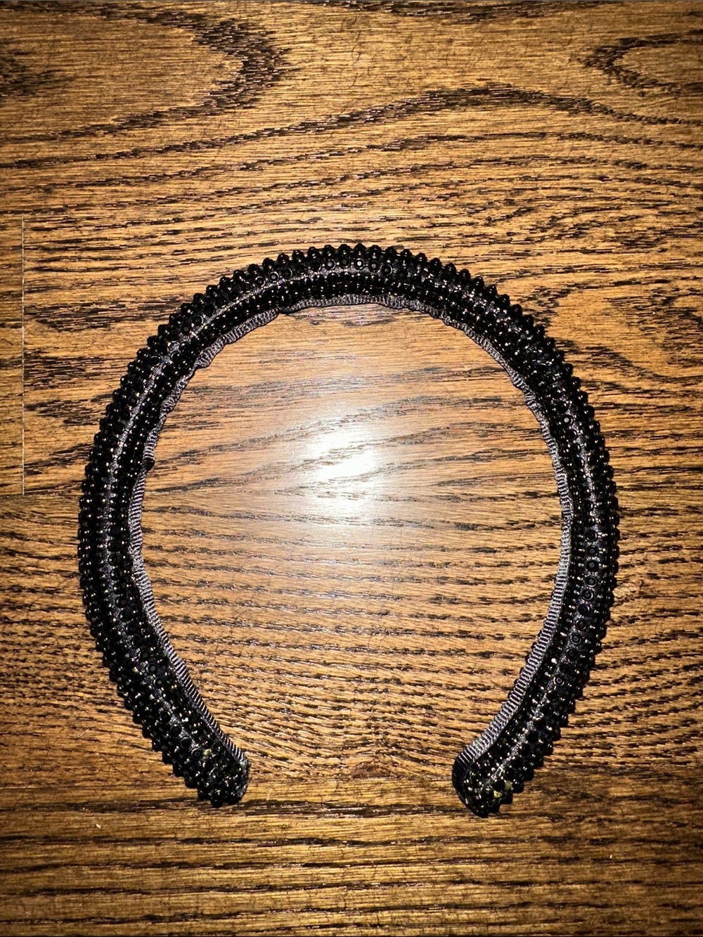 Beaded Black Women's Headband